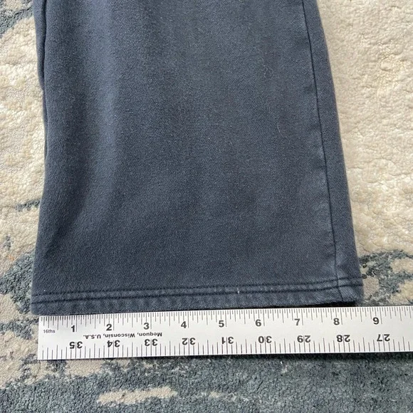 Under Armour Baggy Sweatpants Small Black Fleece Lined Drawstring Flat Front - Picture 6 of 9